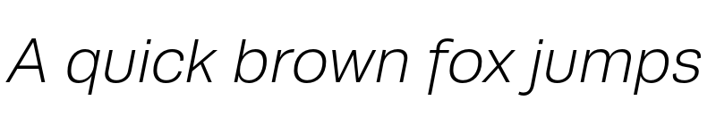 Preview of Runda Light Italic font