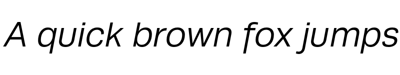 Preview of Runda Normal Italic font