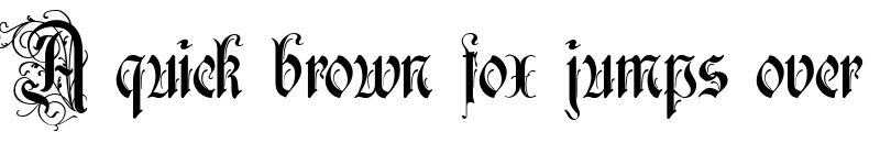 Preview of Ruritania Normal font