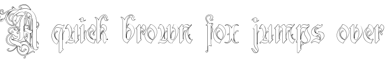 Preview of Ruritania-Outline Normal font