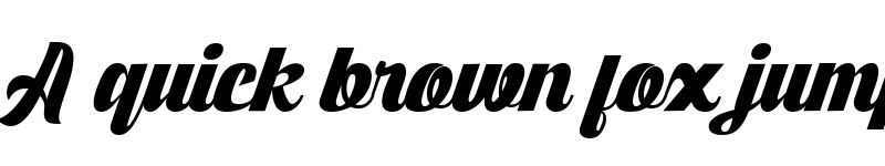 Preview of Rushbold Regular font