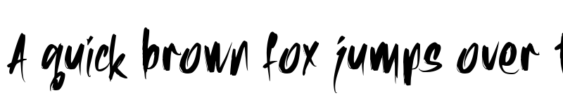 Preview of Rushfeel Regular font