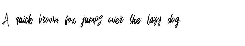 Preview of Rushtard Brush Regular font