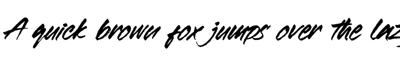 Preview of Rushway Regular font