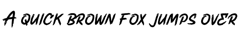 Preview of Rushwell Regular font