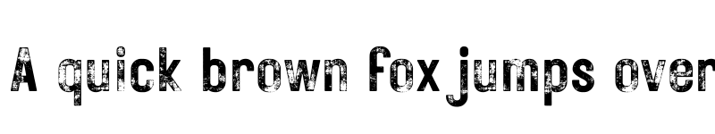 Preview of Rustic Printed Stamp font