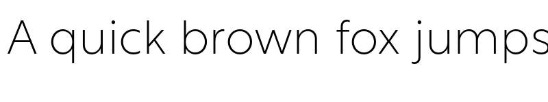 Preview of Rustica Extra Light font