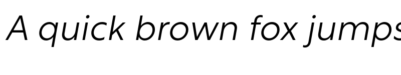 Preview of Rustica Light Italic font