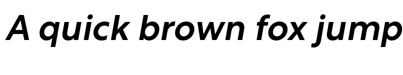 Preview of Rustica Medium Italic font