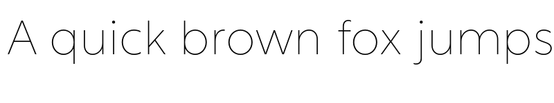 Preview of Rustica Thin font