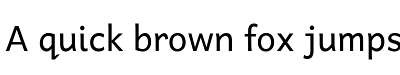 Preview of Ruzek UI Regular font