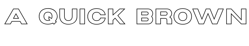 Preview of SA Triumph Wide Outline font