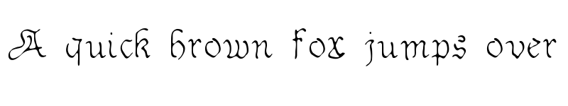 Preview of Sable Medium font