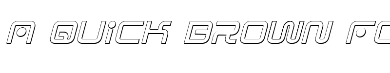 Preview of Sagan Outline Italic Italic font