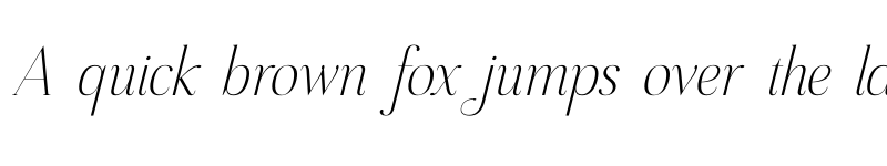 Preview of Sageffine Italic font