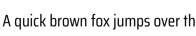 Preview of Saira Condensed Regular font