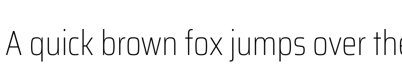 Preview of Saira Condensed Thin font