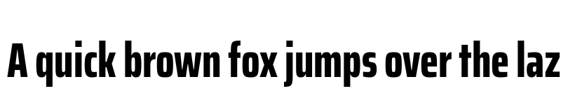 Preview of Saira ExtraCondensed ExtraBold font