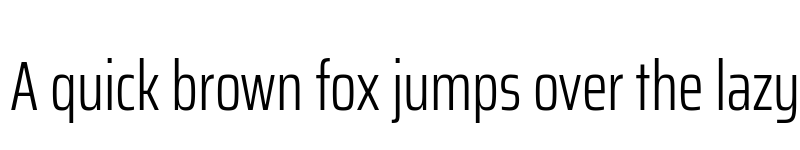 Preview of Saira ExtraCondensed Light font