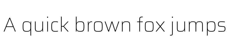 Preview of Saira Thin font