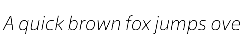 Preview of Salis MVB Extra Light Italic font