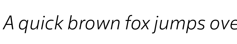 Preview of Salis MVB Light Italic font