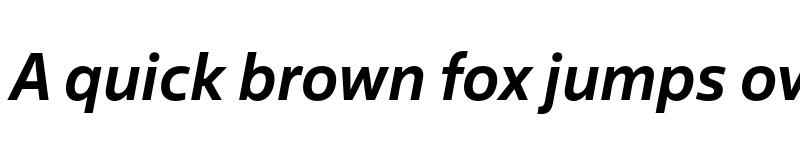 Preview of Salis MVB Semibold Italic font