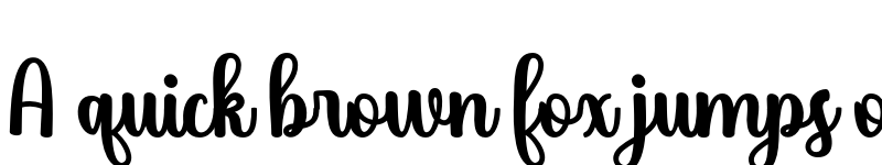 Preview of Salsabela Regular font