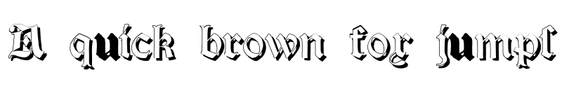 Preview of Salterio Shadow Two Regular font