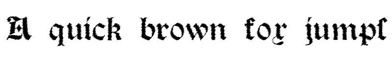 Preview of Salterio Trash Regular font