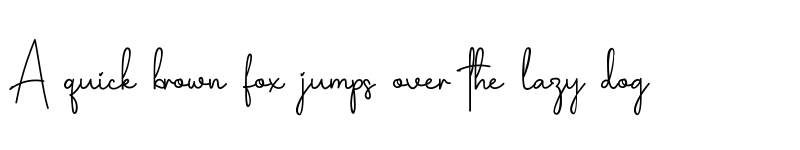 Preview of Samantha Signature Regular font