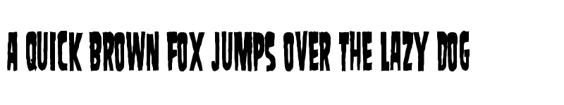 Preview of SamdanEvilCondensed Regular font