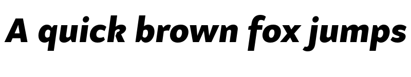 Preview of Samo Sans Pro Black Italic font