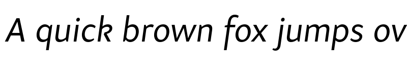 Preview of Samo Sans Pro Italic font