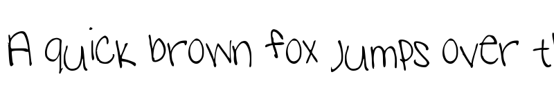 Preview of Sams handwriting Medium font