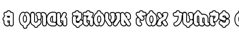 Preview of SamuraiCabCo Outline BB Regular font