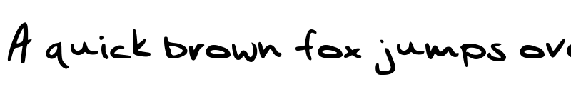 Preview of Sander's Scribble Medium font