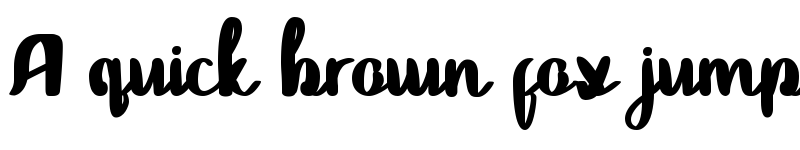 Preview of Sandralia Regular font