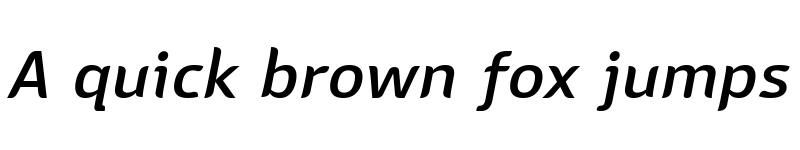 Preview of Sans Mateo 2 Medium Italic font