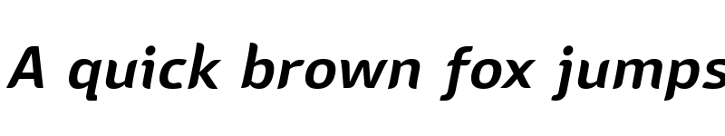 Preview of Sans Mateo 2 Semi Bold Italic font