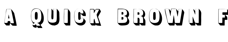 Preview of Sans Serif Shaded Regular font