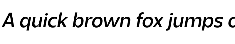 Preview of Sanshiro Demo Medium Italic font