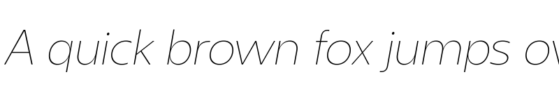 Preview of Sanshiro Demo Thin Italic font