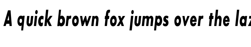 Preview of SansSerifBldFLFCond Italic font