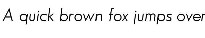 Preview of SansSerifBookFLF Italic font