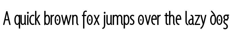 Preview of Santana-RegularCondensed Regular font