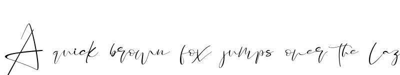 Preview of Santeria Signature Regular font