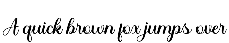Preview of Santika Script Regular font