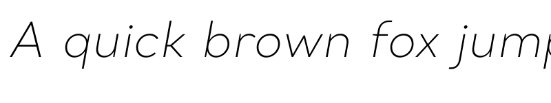 Preview of Santral-ExtraLightItalic ? font