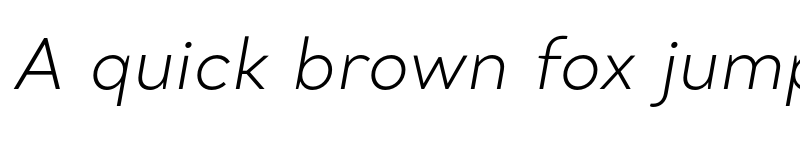 Preview of Santral Light Italic font